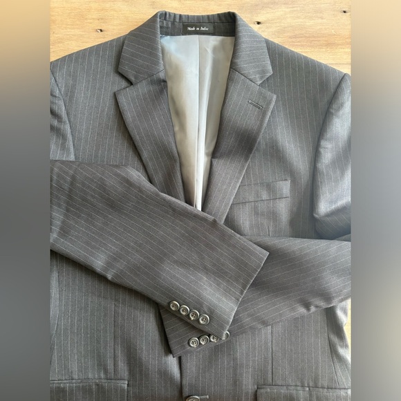 Chaps grey pinstripe wool blazer - Picture 4 of 4